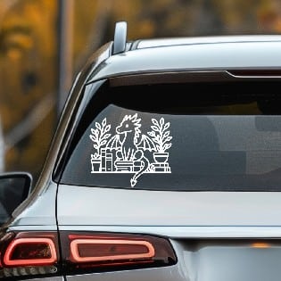 Bookshelf Dragon Vinyl Decal