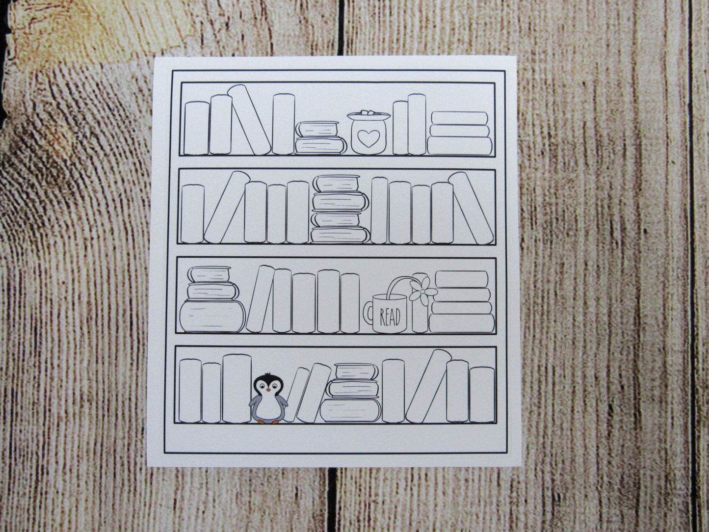 Hand Drawn Bookshelf Tracker