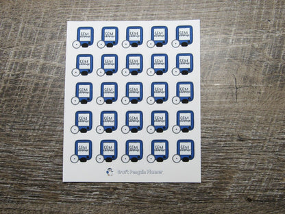 Continuous Glucose Monitoring Change reminder sticker