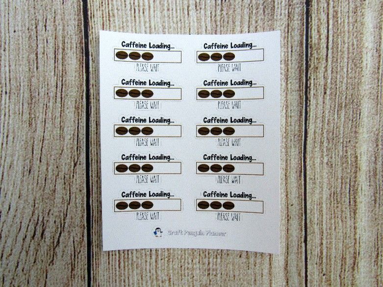 Caffeine Loading Stickers
