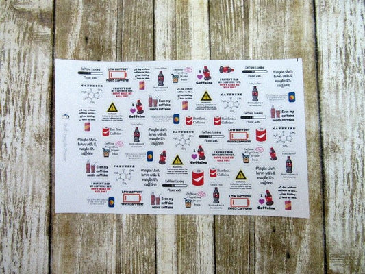 Caffeine Quotes Stickers
