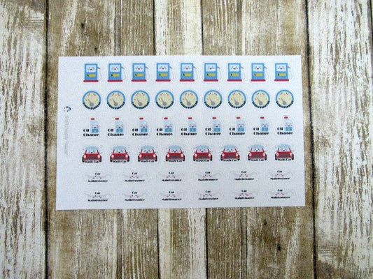 Car Care Planner Stickers