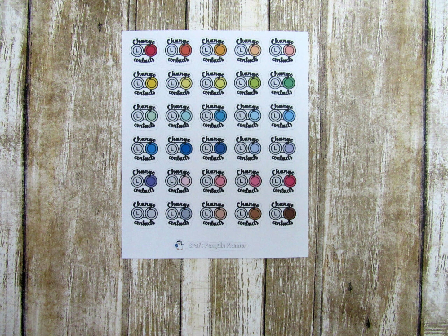 Change contacts sticker