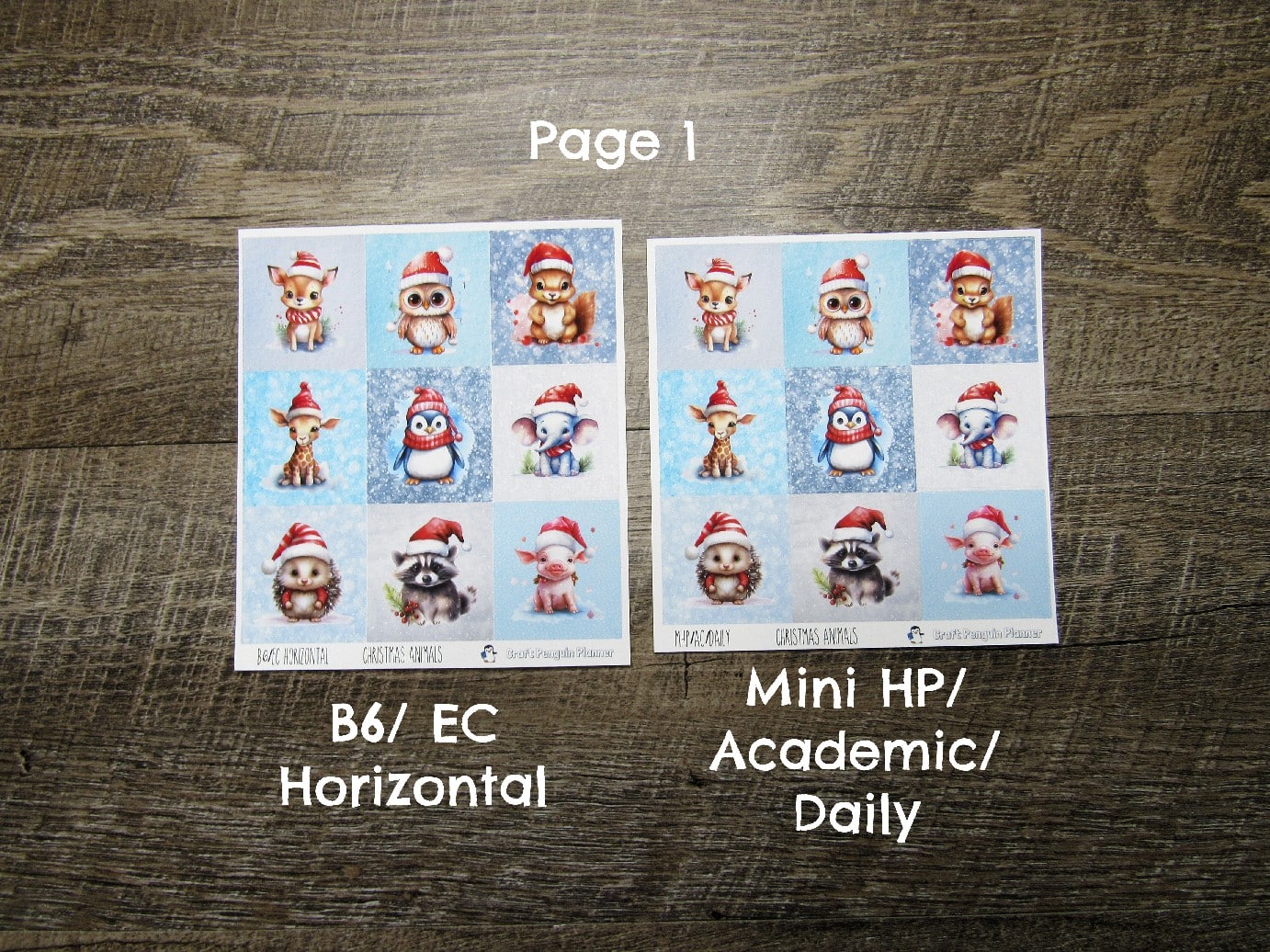 Christmas Animals Weekly, CHOOSE YOUR KIT