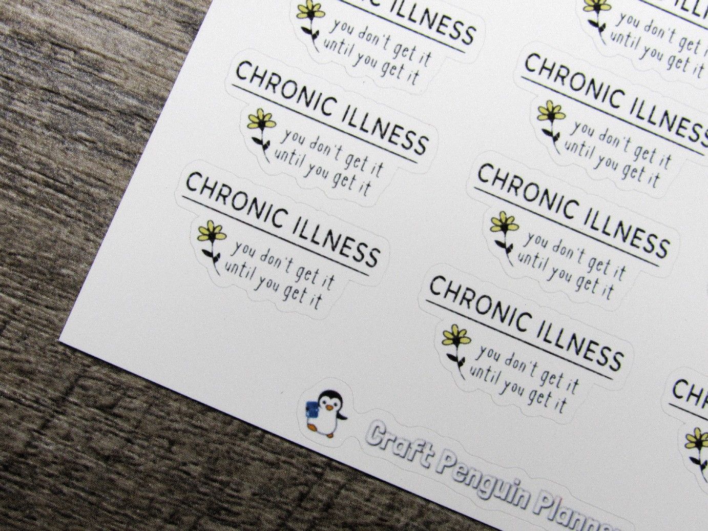Chronic Illness Quote Sticker