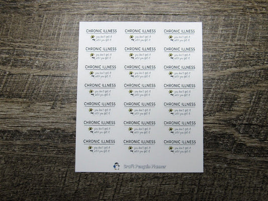 Chronic Illness Quote Sticker