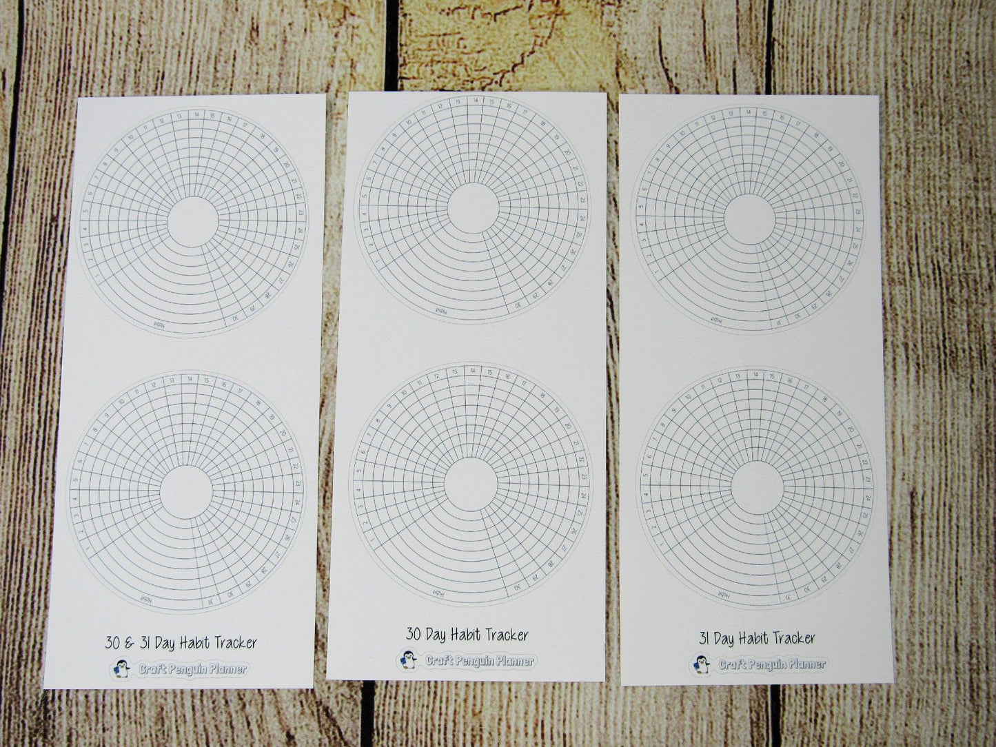 Circle Monthly Habit Tracker