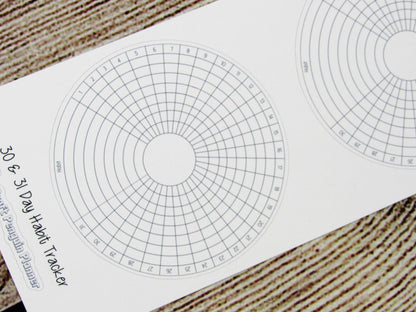Circle Monthly Habit Tracker