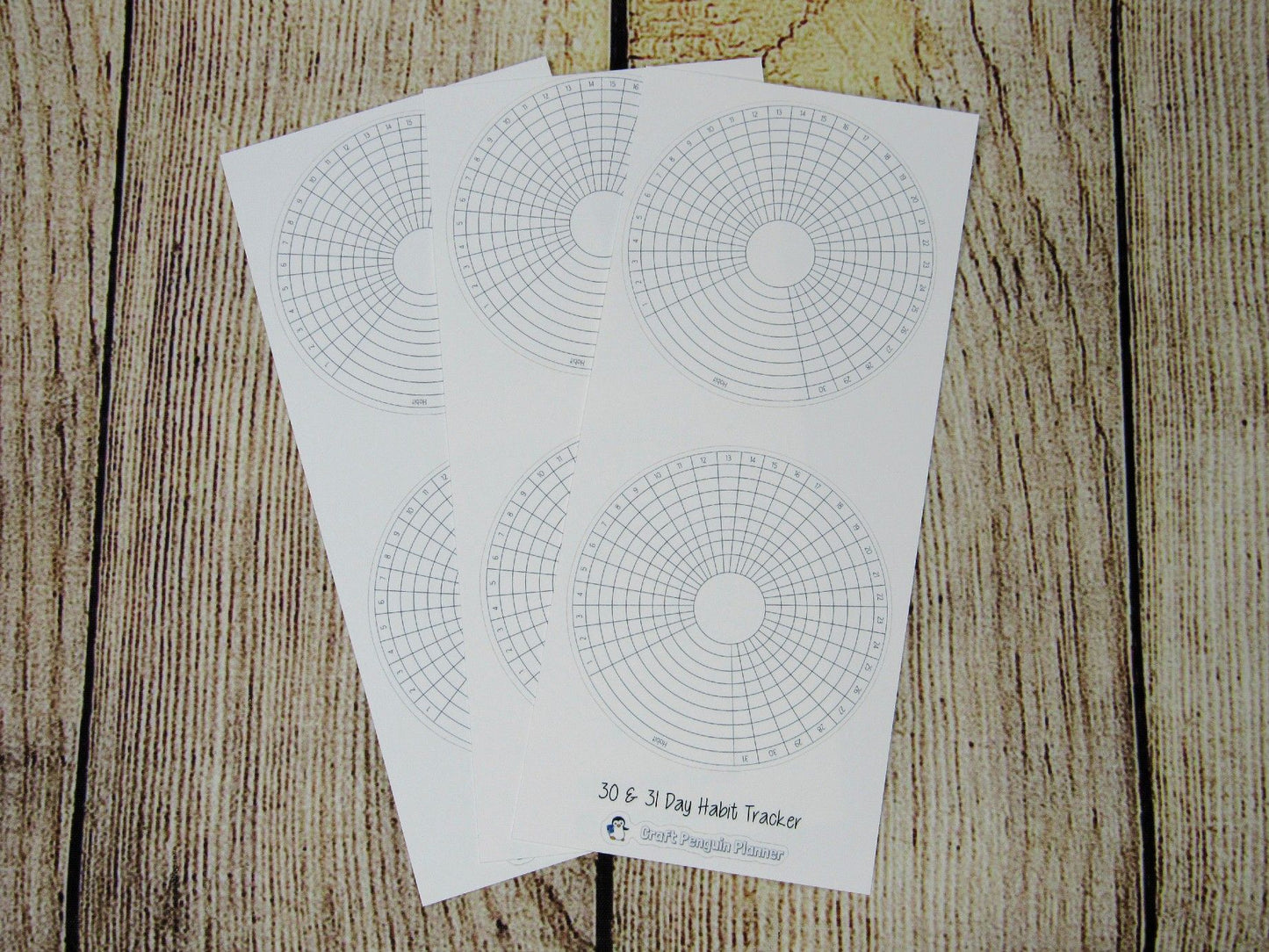 Circle Monthly Habit Tracker
