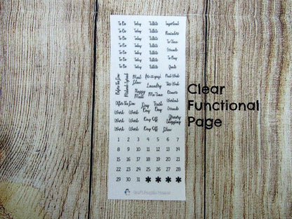 FOILED Clear Functional Kit Page