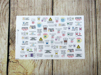 Coffee Quotes Stickers