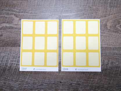 Standard Full Boxes- Individual Color Sheets- STFB001-STFB030