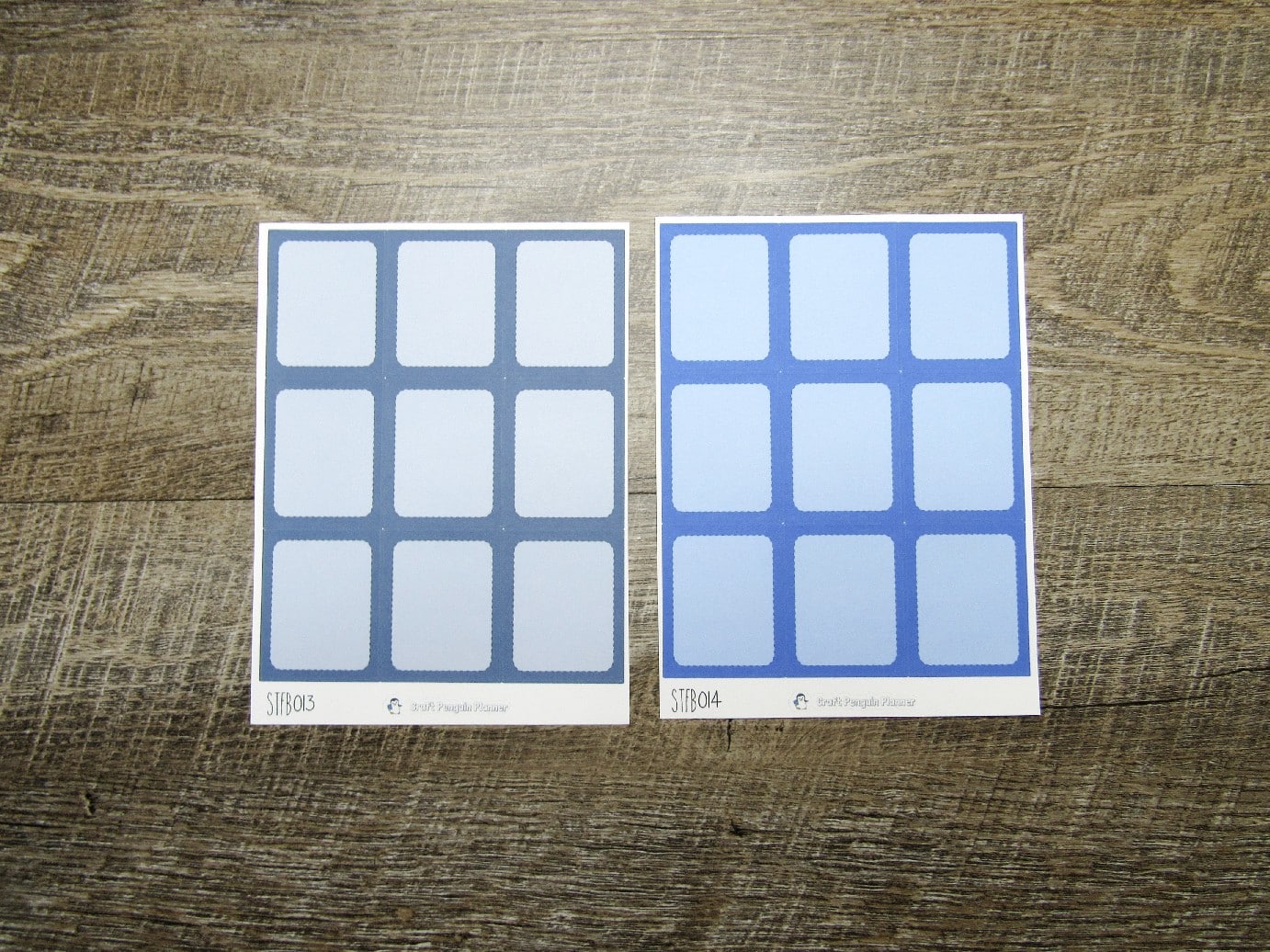 Standard Full Boxes- Individual Color Sheets- STFB001-STFB030