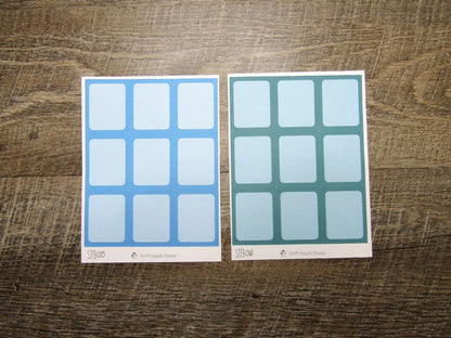 Standard Full Boxes- Individual Color Sheets- STFB001-STFB030