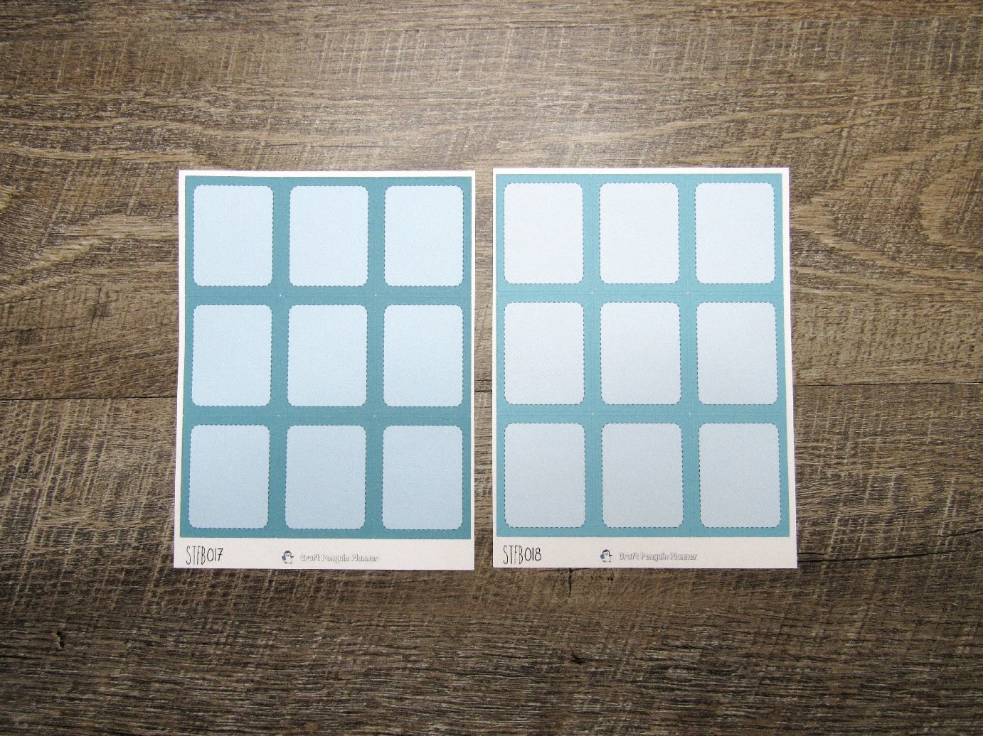 Standard Full Boxes- Individual Color Sheets- STFB001-STFB030