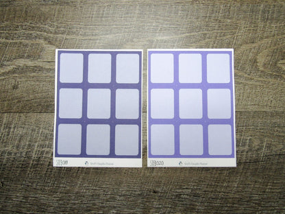 Standard Full Boxes- Individual Color Sheets- STFB001-STFB030