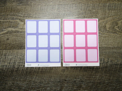 Standard Full Boxes- Individual Color Sheets- STFB001-STFB030