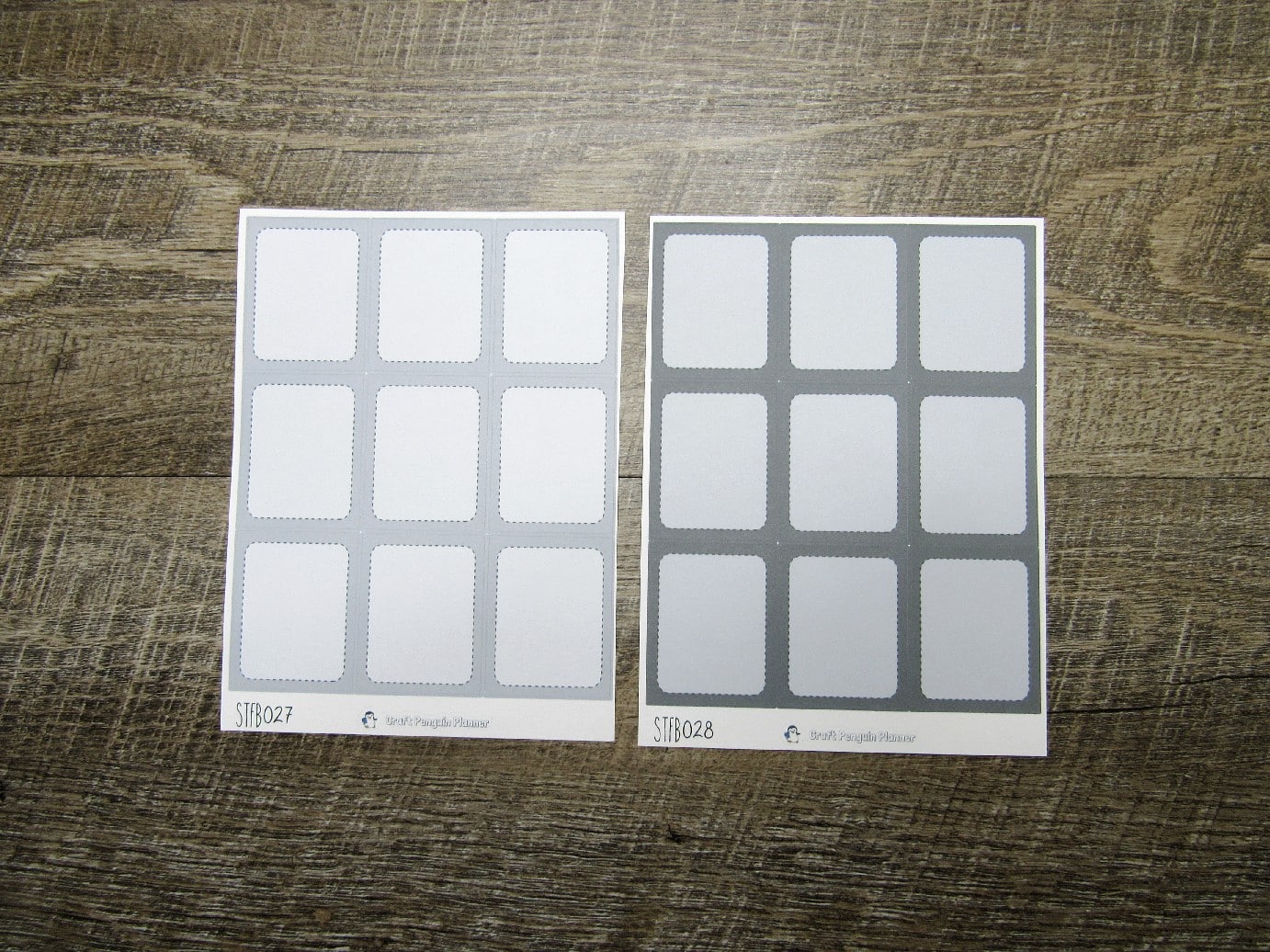 Standard Full Boxes- Individual Color Sheets- STFB001-STFB030