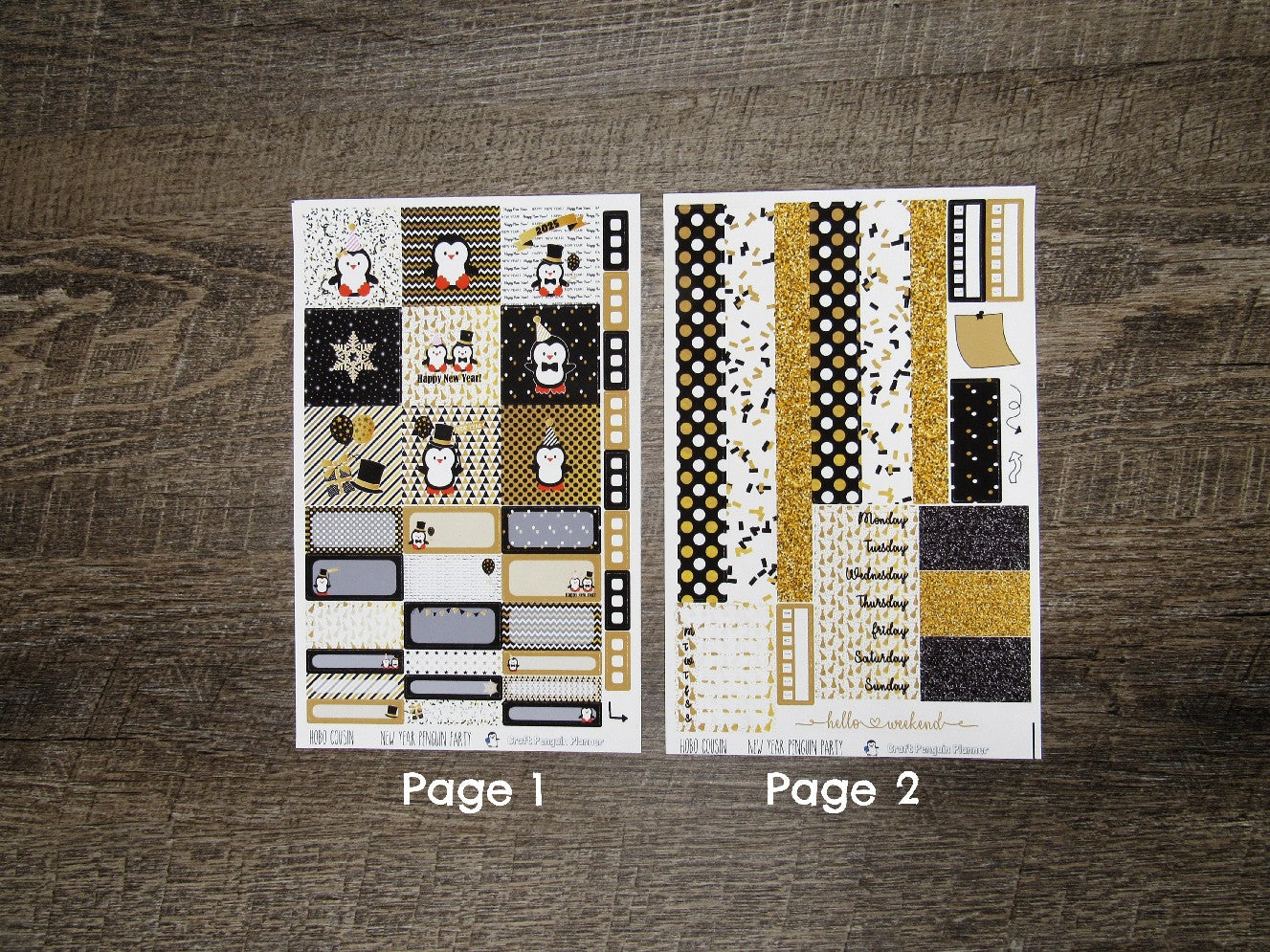 New Year Penguin Party Weekly, HOBONICHI COUSIN- UPDATED for 2026