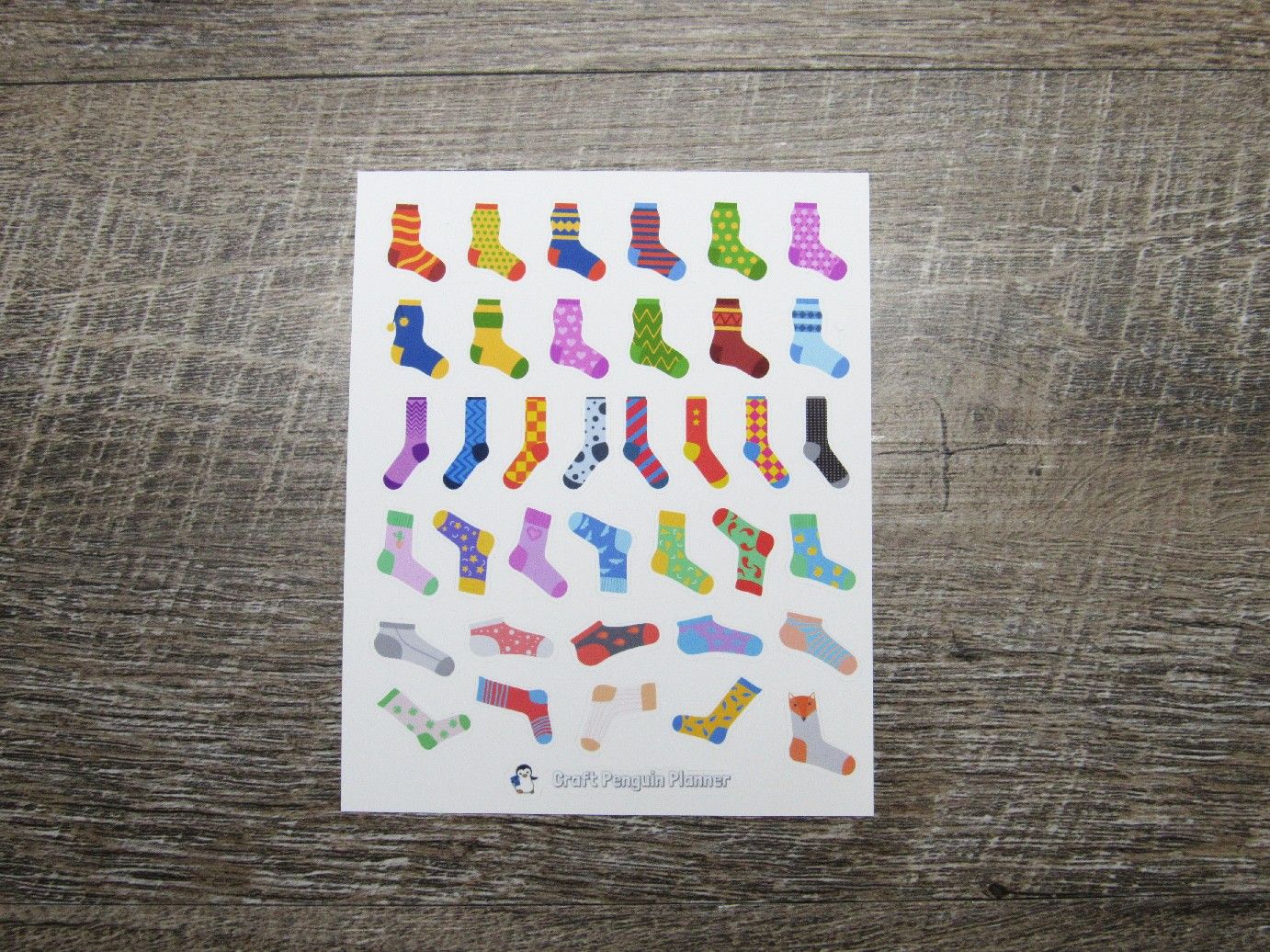 Crazy Sock Stickers