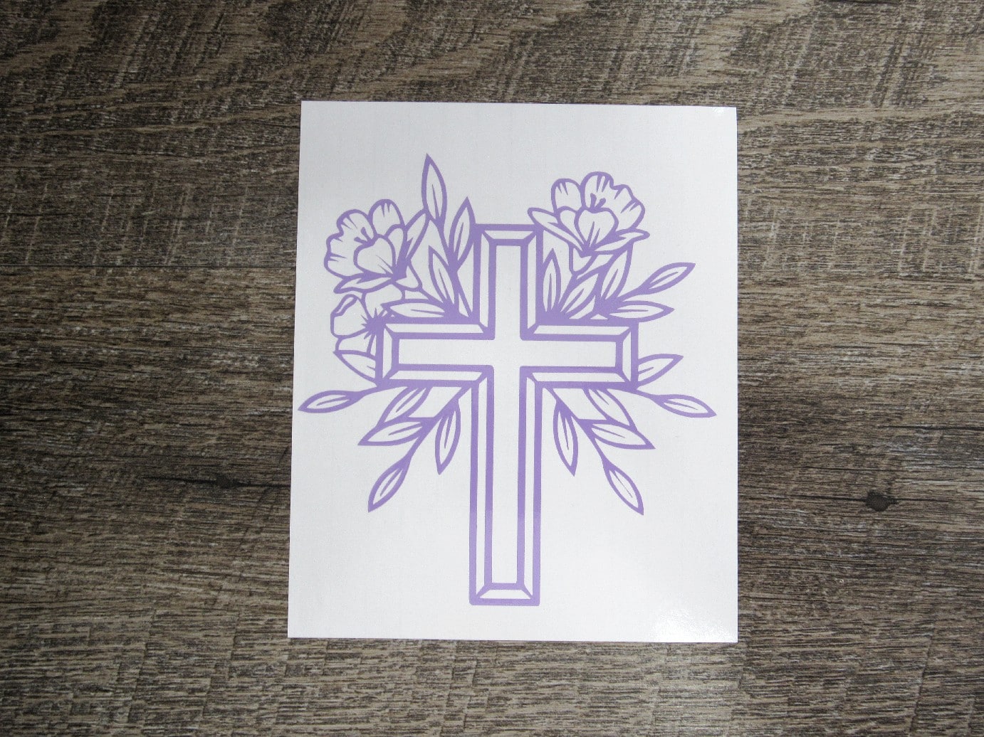 Cross Vinyl Decal
