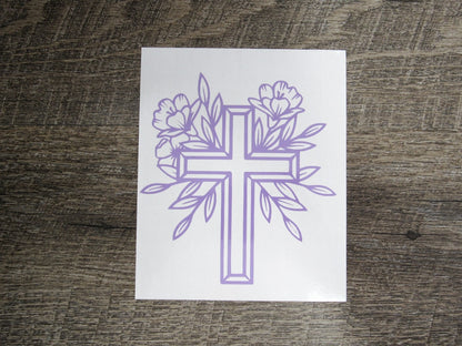 Cross Vinyl Decal