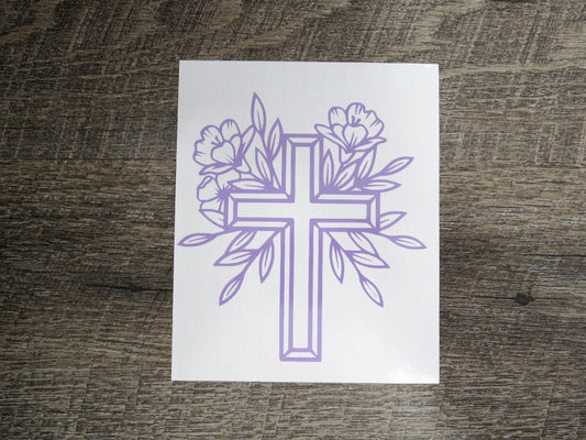Cross Vinyl Decal