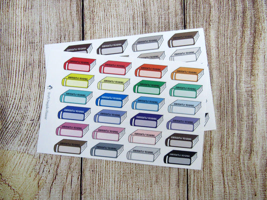 Currently Reading Book Hand Drawn Sticker