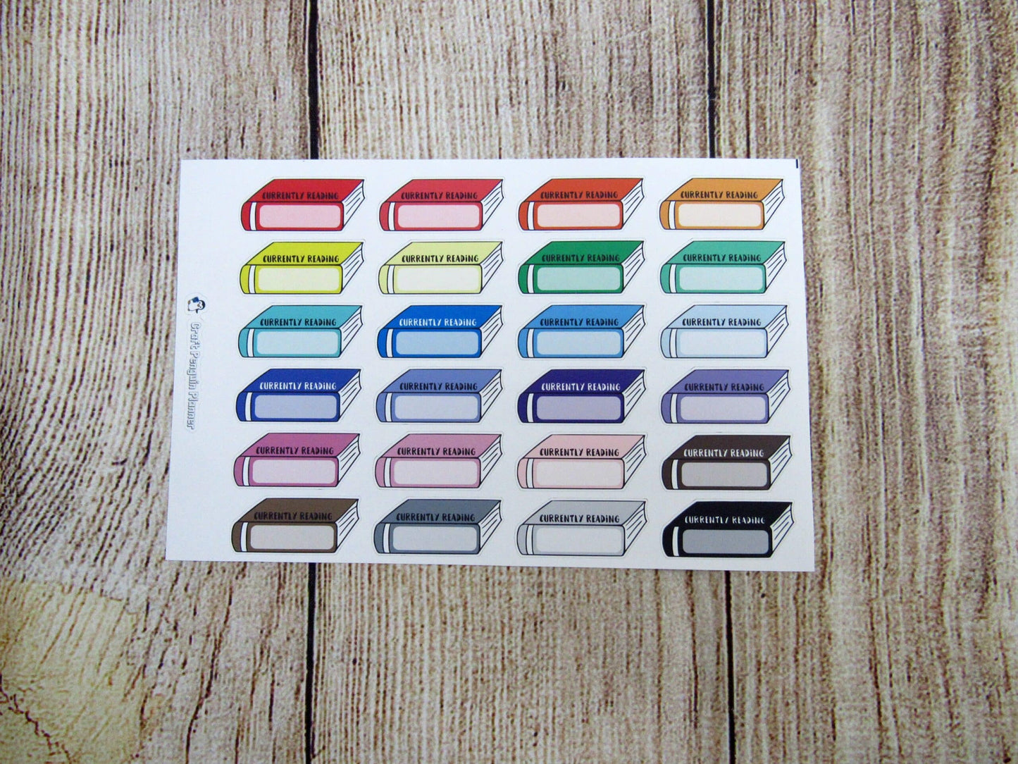 Currently Reading Book Hand Drawn Sticker