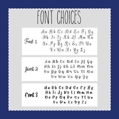 Custom script Box stickers