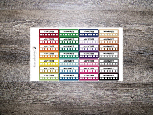 Custom Habit Tracker Stickers