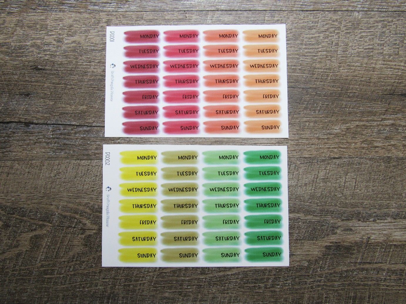 Brush Stroke Date Covers- DC001- DC007