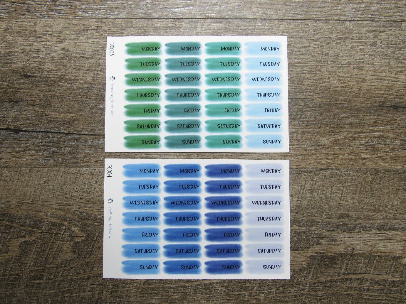 Brush Stroke Date Covers- DC001- DC007