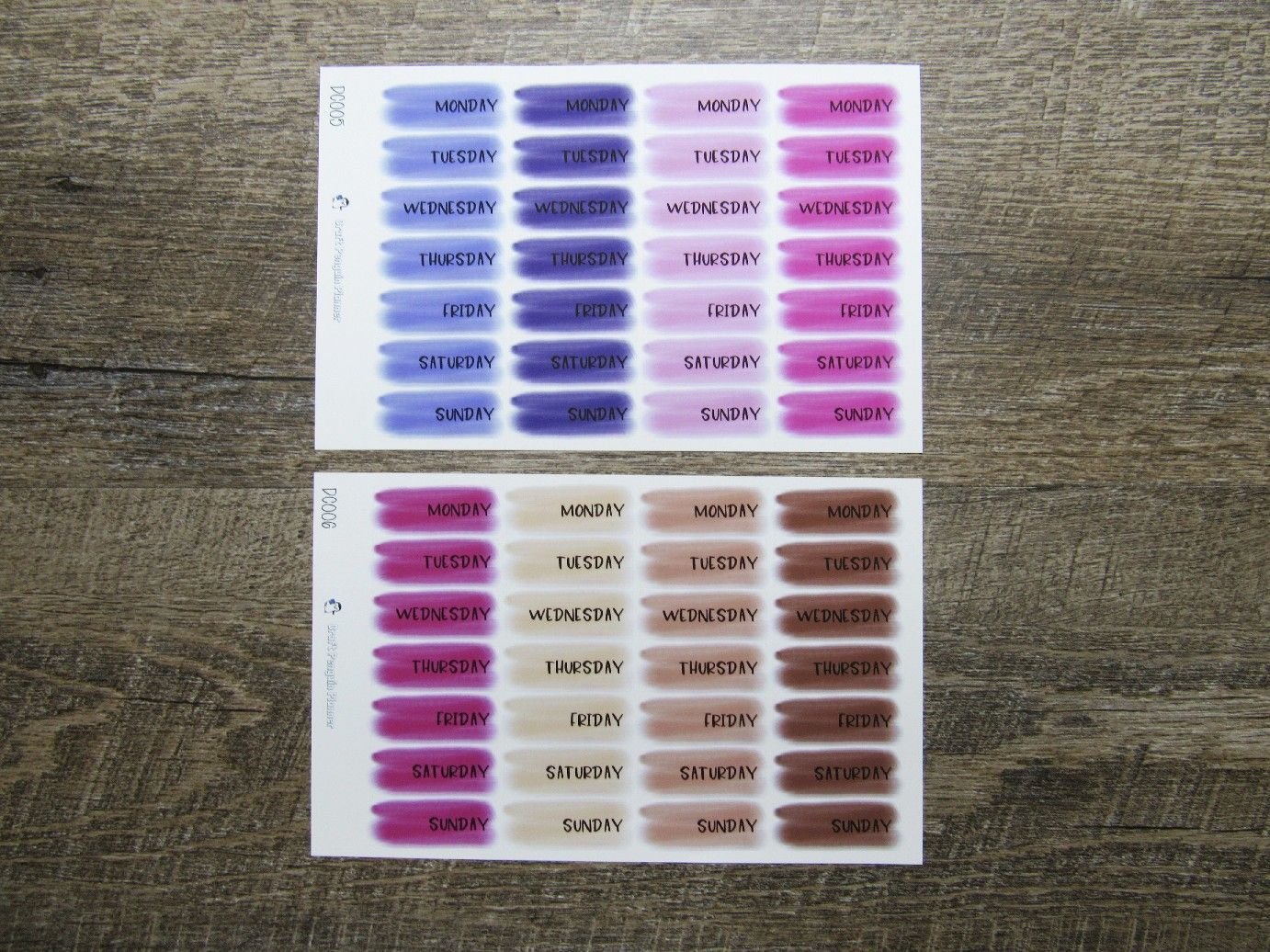 Brush Stroke Date Covers- DC001- DC007