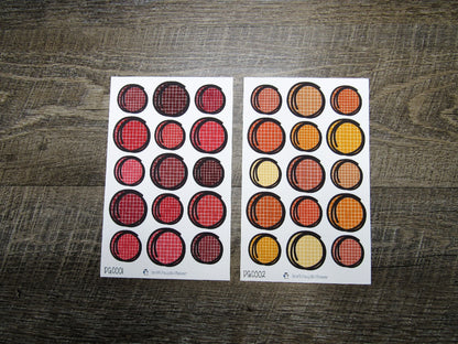 Doodle Grid Circles- DGC001-DGC010