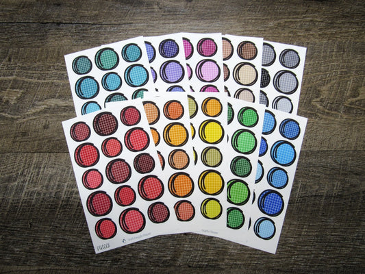 Doodle Grid Circles- DGC001-DGC010