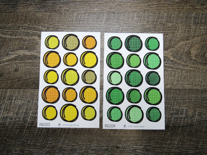 Doodle Grid Circles- DGC001-DGC010