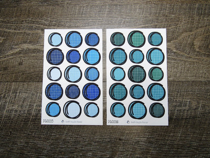 Doodle Grid Circles- DGC001-DGC010