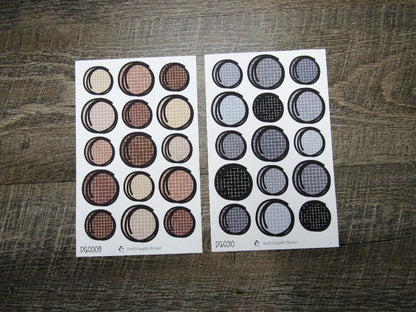 Doodle Grid Circles- DGC001-DGC010