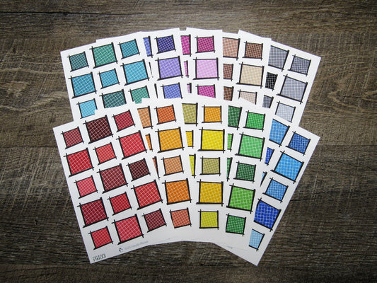 Doodle Grid Squares- DGS001-DGS010
