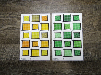 Doodle Grid Squares- DGS001-DGS010
