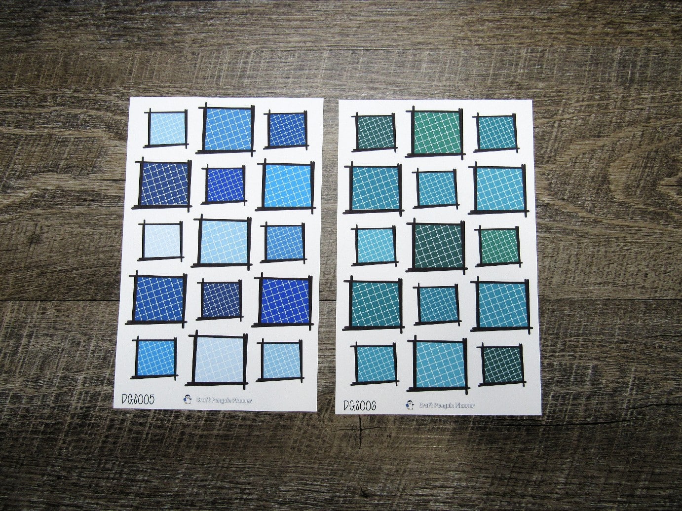 Doodle Grid Squares- DGS001-DGS010