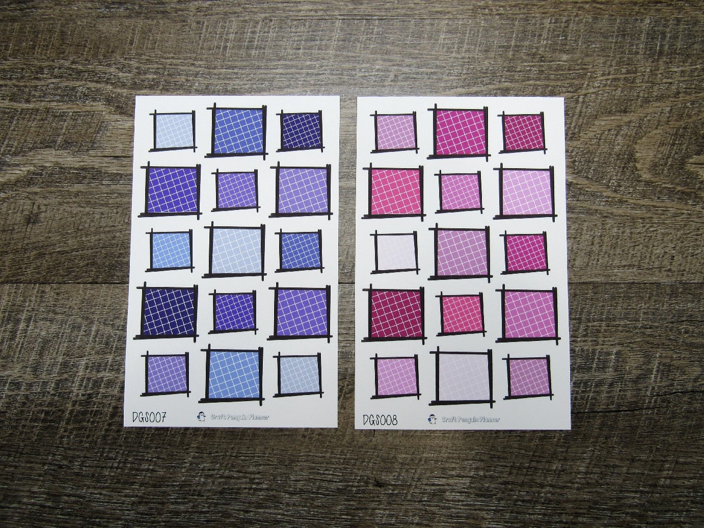 Doodle Grid Squares- DGS001-DGS010