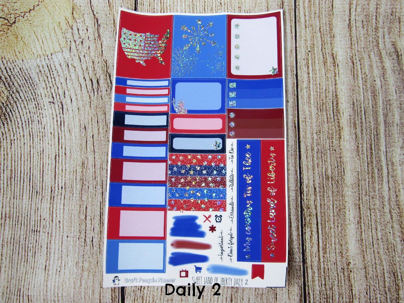 Sweet Land of Liberty FOILED DAILY kit