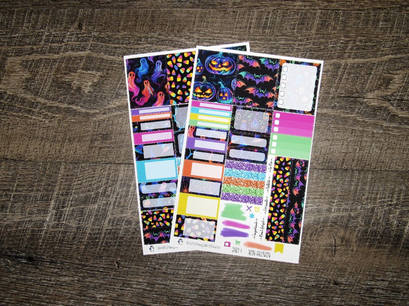 Neon Halloween DAILY kit