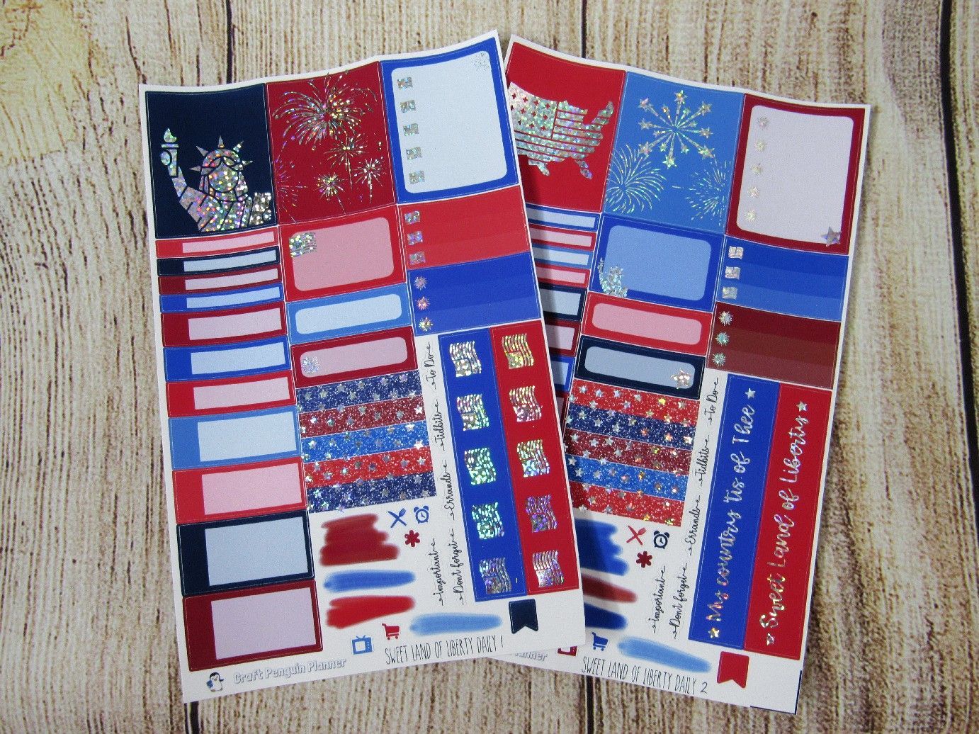 Sweet Land of Liberty FOILED DAILY kit