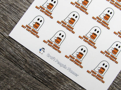 Dead Inside but Caffeinated Stickers
