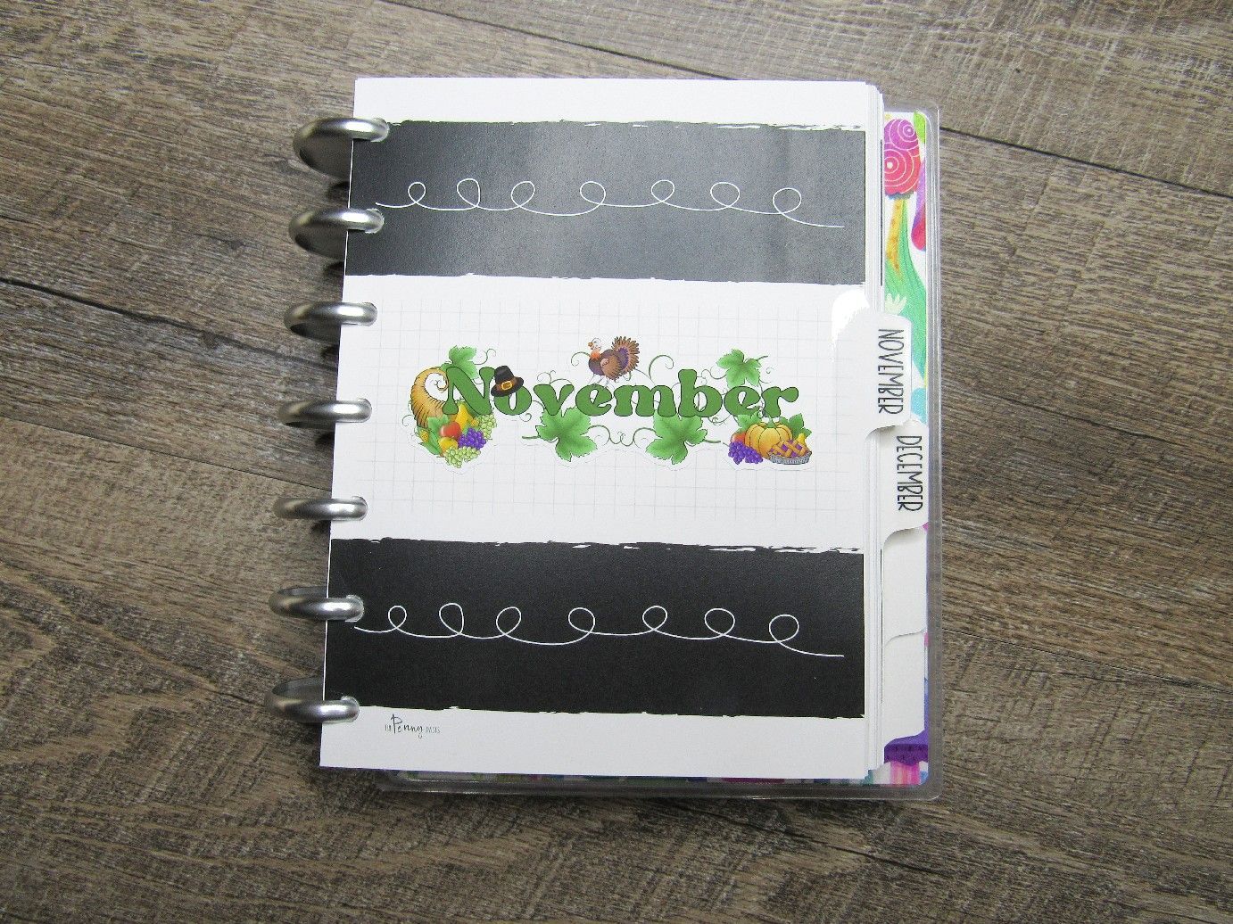 Decorative Months Stickers for Divider Pages