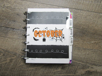 Decorative Months Stickers for Divider Pages