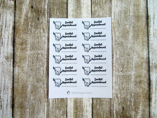 Dentist Appointment Stickers